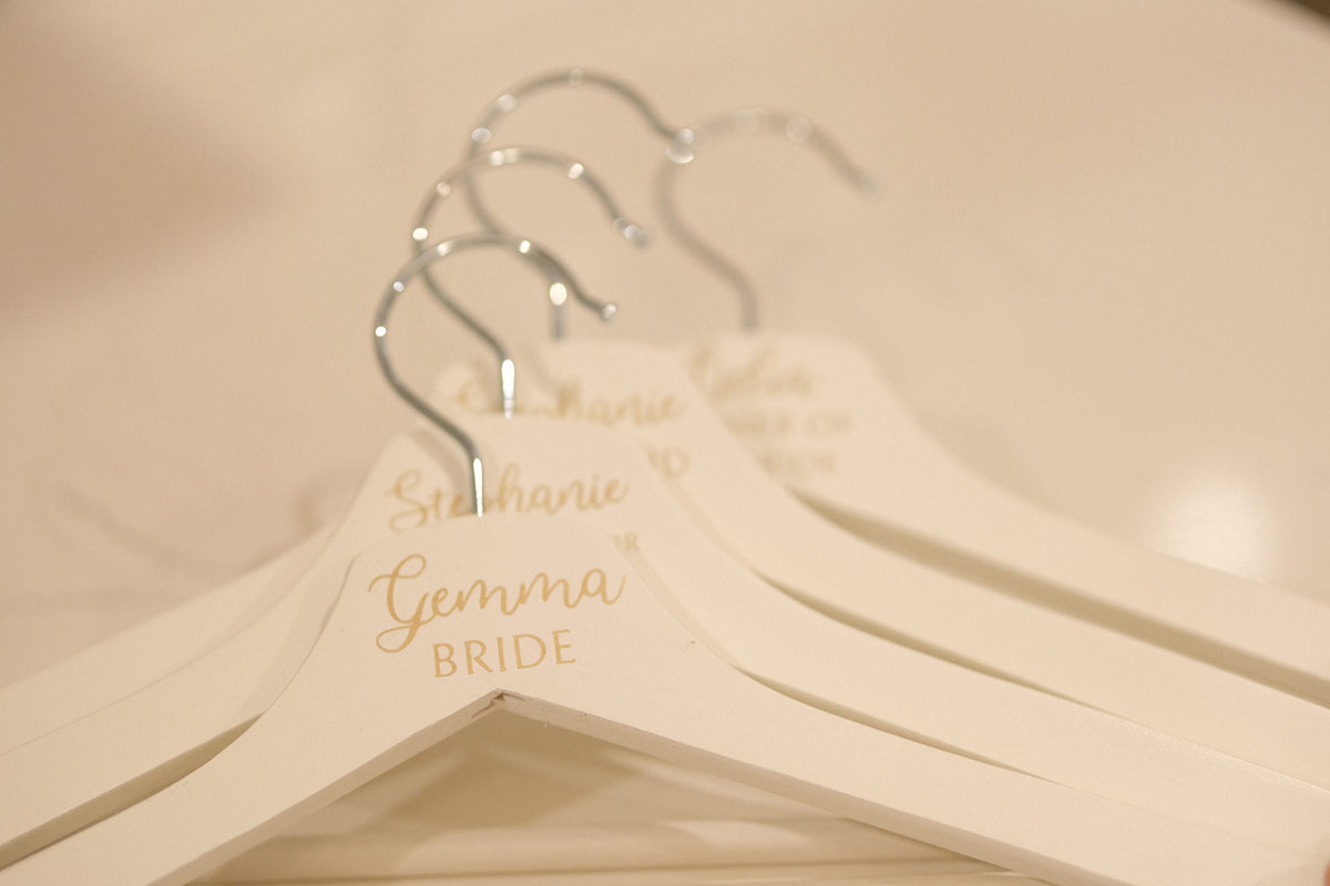 Luxury White Bridal Coat Hangers